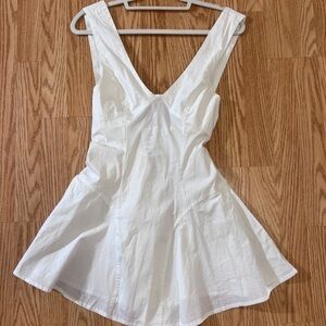 Free People wrap white cotton summer dress